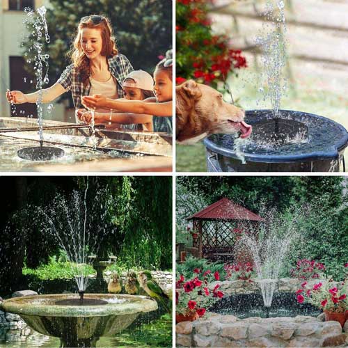 edinstvena lebdeča sončna fontana